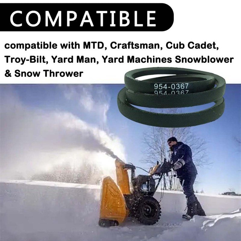 954-0367 754-0367 Snowblower Belt 34.5" Replacement MTD Cub Cadet Ariens