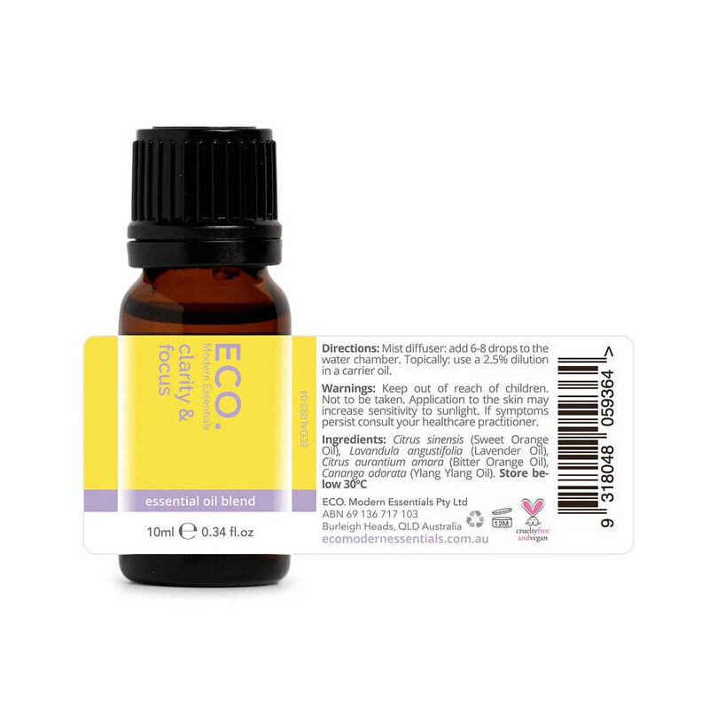 ECO. Modern Essentials Clarity & Focus Essential Oil Blend, 10ml