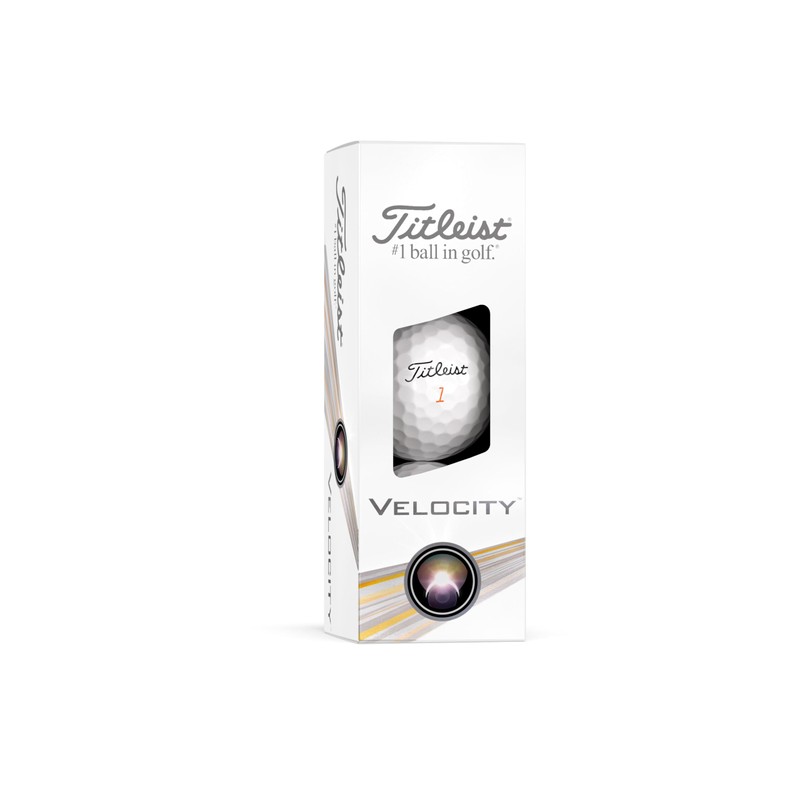 Titleist Velocity Golf Balls, White (One Dozen)