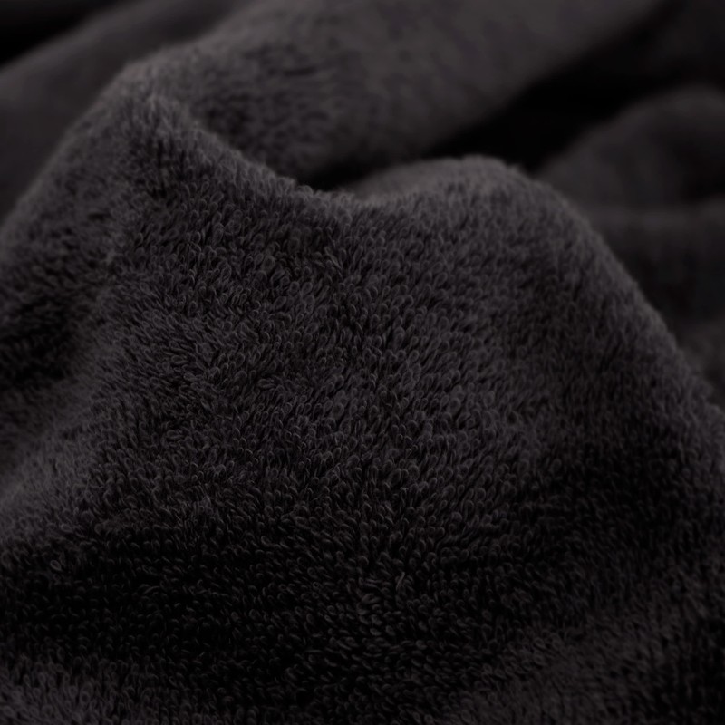 Möve Superwuschel Hand Towel, Black , 30x30 cm