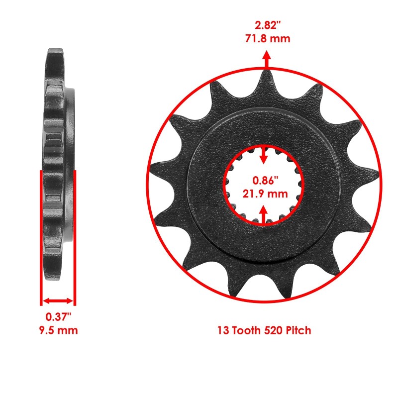 Honda Red O-Ring Drive Chain & Sprocket Kit for Honda