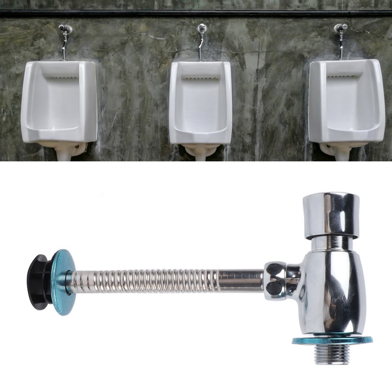 Urinal Flush Valve Push Button Rust Proof Brass Manual Toilet