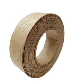 Real Red Oak 1-1/2 inch ×26ft Wood Veneer Edge Banding Roll,Pre-glued Iron On Wood Veneer Edging-Backed with Hot Melt Adhesive-Flexible Wood Veneer Edgebanding for Furniture Restoration