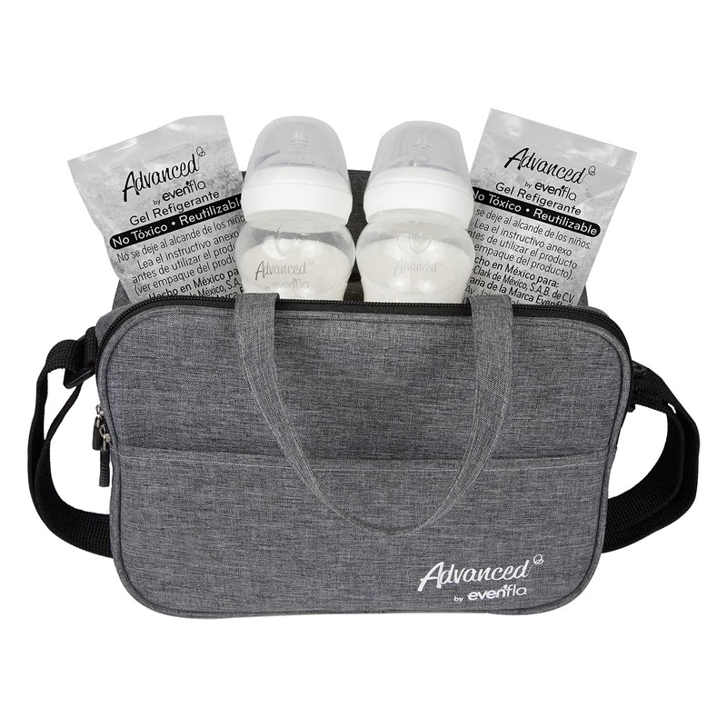 Evenflo Advanced Cooler Bag, 1 Pieza, con 2 Biberones de