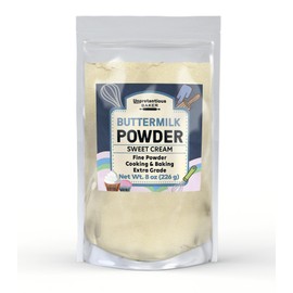 Unpretentious Buttermilk Powder, Made from Sweet Cream, Fine Powder, Cooking & Baking (8 Ounce)