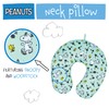 Concept One Peanuts Snoopy and Woodstock Flowers Portable Travel Neck