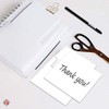 4" x 6" Heavyweight Blank White Note Cards with Envelopes,
