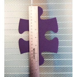 awyndrose Crafts Scrapbooking/ Autism Awareness - Half Page Size Puzzle Pieces - 20 pcs or 40 pcs - Mixed Colors 20 Pcs