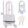 Master Lock M530XDLH Magnum Solid Steel Keyed Padlock, 1-3/4 in.