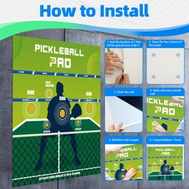 Dink Master Pickleball Practice Board with 2 Packs Squeegee for Vinyl - Convenient Rebounder Training Aid - Practice Dinks and Improve Pickleball Gaming Ability