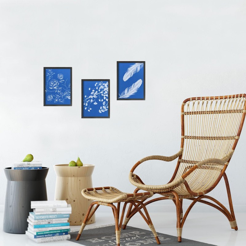 32 Sheets A6 Sun Print Paper, 5.83x4.13in Cyanotype Sunprint Paper
