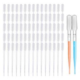 500 Pezzi 0,5ml Plastica Pipette Trasferimento,Pipette Graduate,Squeeze Trasferimento Pipette,pipette monouso,per Laboratorio, Aula,Esperimento,pipette di olio essenziale