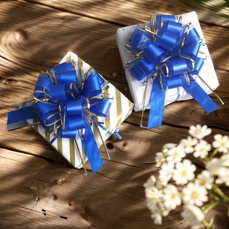 6 Pieces 6inch Large Pull Bow Present Wrapping Pull Bow