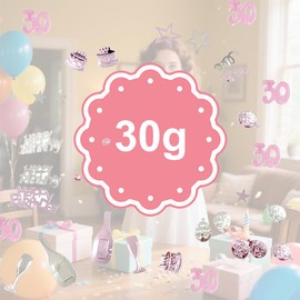 Ruayia 1000 Pieces Confetti 30th Birthday Decoration, Decoration Set, Party Decoration, Women Men Confetti for Anniversaries, Birthdays, Parties, Table Decoration - Rose Gold