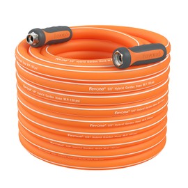 Fevone Garden Hose 80 ft., Lightweight Hybrid Water Hose, Flexible and Durable, Leak-Free Connections