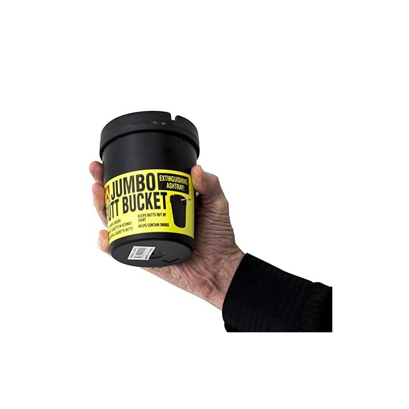 [3PCE] Home Master Jumbo Ashtray Butt Bucket, Windproof and Spacious,