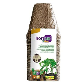 Flower 55043 - Biodegradable Square Propagation Pots - Pack of 18 - 8 x 8 cm