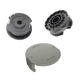 For Bosch Strimmer Wire Replacement Spool and Line Compatible with ART 23 SL 26 SL, Easy Grass Cut 18 23 26, 18-230,18-260 Strimmer Spool Replacement, Grass Trimmer (RQX-bs-2xz-dc+1gz-xin-1)