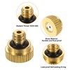 sourcing map Brass Misting Nozzle, 10/24 UNC 0.7mm Orifice Dia