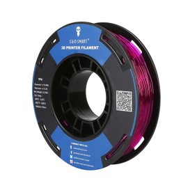 SainSmart Filamento de TPU flexible de 1,75 mm, de poliuretano termoplástico (TPU) 3D, 1,75 mm, 250 g, precisión dimensional de color translúcido +/- 0,05 mm