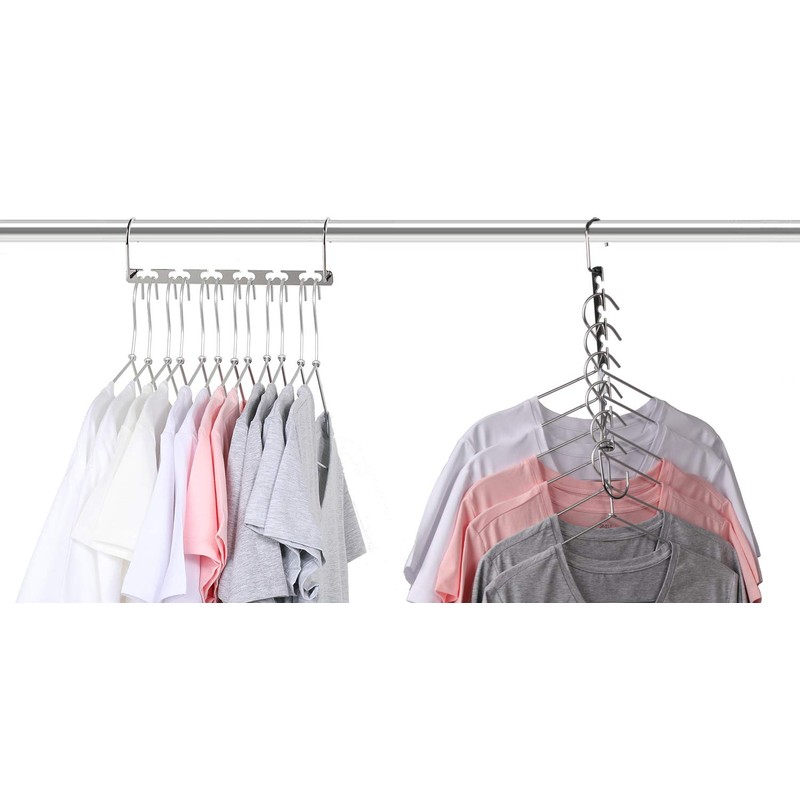 Magicool Hanger Magicool 8 Pack Metal Magic Cascading Hanger Space