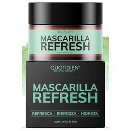 Mascarilla Facial Refrescante e Hidratante- Arcillas Puras (Kaolíin y Bentonita) + Aloe Vera+Xilitol- Limpia e Hidrata- Energiza y Suaviza-Desinflama 