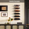 SEKSON Sunglasses Organizer for Wall, Solid Wood Sunglass Holder Display