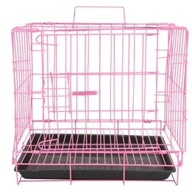ULTECHNOVO Dog Cage pet cage - single door metal dog crates with movable tray- & carry, kennel for medium dogs suitable for poodle dog cat dog crate rabbit soft sided dog crate Dog Kennel