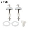 2 x Toilet Seat Hinges Toilet Seat Fixings Fixings Top