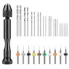 36 Pieces Hand Drill Set, Pin Vise Hand Drill with