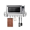 LIAPDG Microwave Shelf Wall Mount, Stainless Steel Microwave Shelf Wall