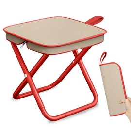 Camping Stool, Portable Folding Stool, 32 cm Folding Camping Stool, Lightweight, Outdoor Camping Folding Chairs, Portable Chair Foldable for Travel, Hiking, Camping, Fishing, Barbecue, Picnic