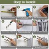 Double Curtain Rods 36-72 Inches for Windows, 1 Inch Diameter