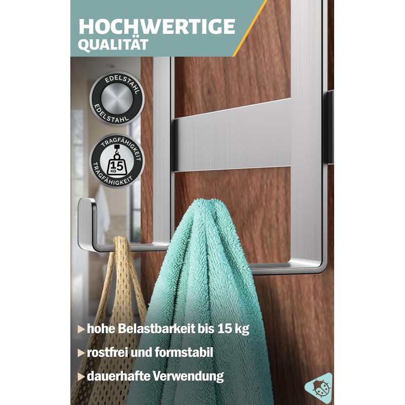 Menz Door Coat Rack for Hanging Made of Stainless Steel