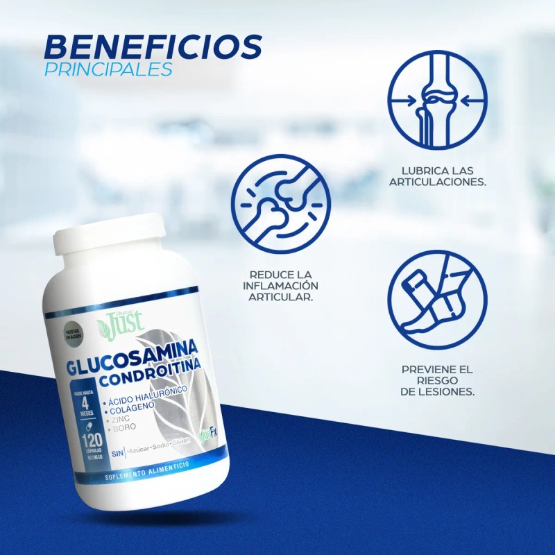 Glucosamina Condortina En Cápsulas Just Justfx 120 Caps Sin Sabor