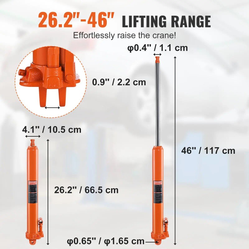 3 Ton Hydraulic Bottle Jack Steel Car Jack With Long