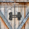 2PCS Barn Door Lock, 180 Degree Flip Sliding Barn Door