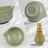 Myrthra 5PCS Matcha Whisk Set, Matcha Bowl with Spout, Bamboo
