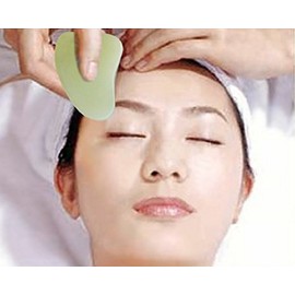 DMtse Gua Sha Skin Facial Body Care Treatment Massage Natural Jade Traditional Scraping Scraper Tool SPA Salon Therapy Trigger Point Anti-Aging