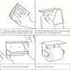 DIYZON Toilet Paper Holder with Shelf, Heavy-Duty Stainless Steel Bathroom
