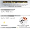 YENUO Heavy Duty Drawer Slides Full Extension With Lock Side