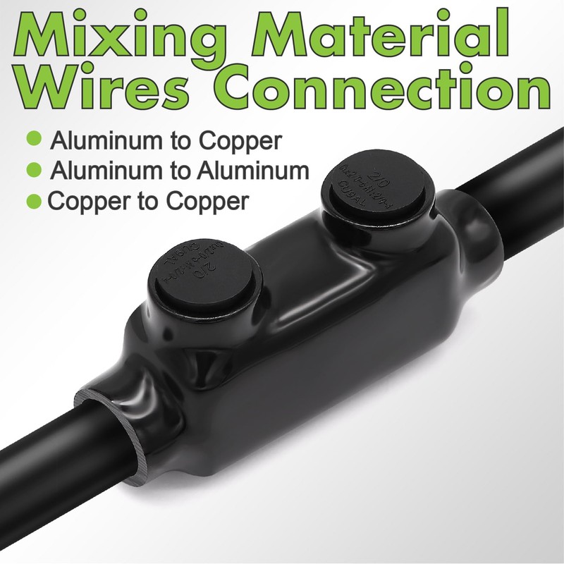 Jeemiter 2/0 1/0 2 4 6 AWG Aluminum to Copper