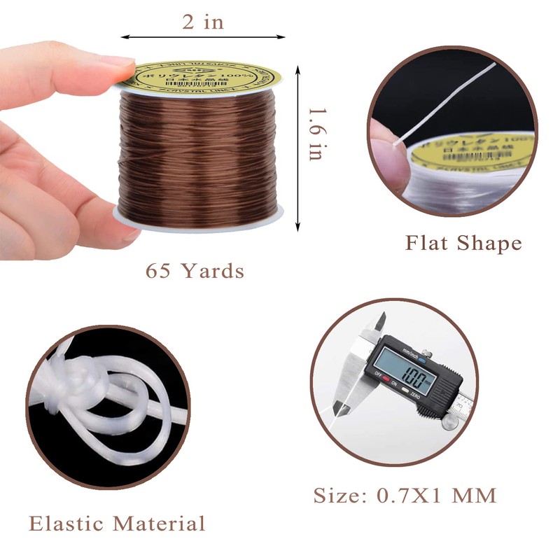 AD Beads 65 Yard Strong Stretchy Elastic String Cord Thread