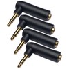 CESS L Shape Right Angle 3.5mm Male to Female Stereo
