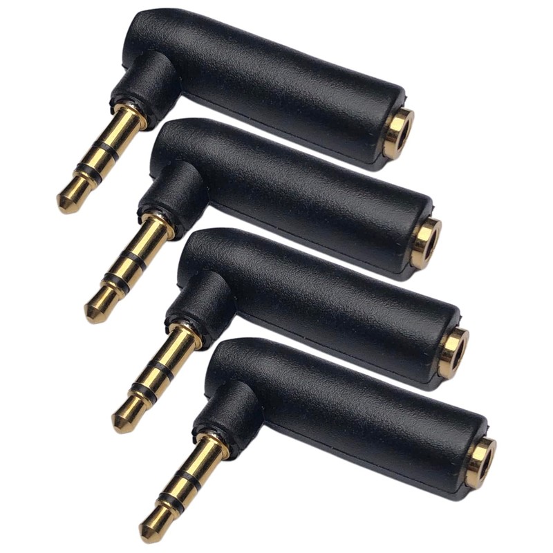 CESS L Shape Right Angle 3.5mm Male to Female Stereo