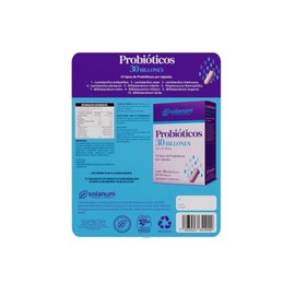 Solanum Probioticos 30 Billones - 60 Cápsulas Twopack