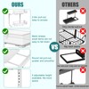 Housolution Under Sink Organizer, 2 Tier Metal Pull Out Under