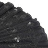 Innolife Elegant Embroidered Flower Peacock Pattern Sequin Fabric Folding Handheld