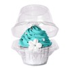 Single Clear Individual Cupcake Box-50 Plastic Single Individual Cupcake Containers