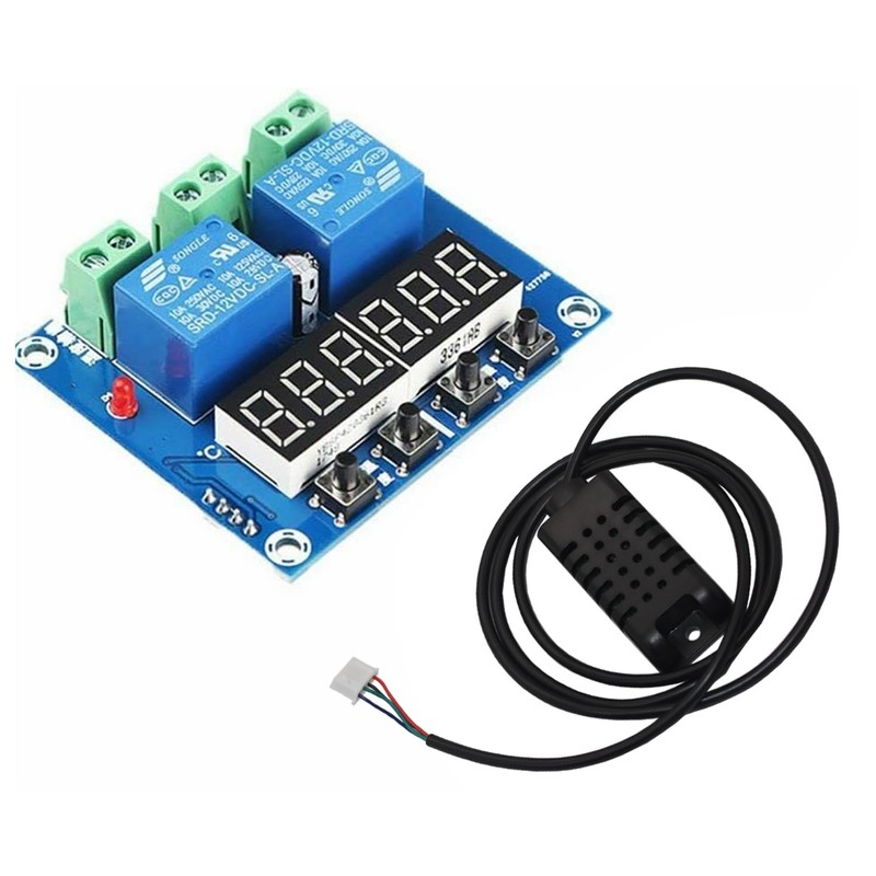 LeHang Thermostat Dual Output Temperature Humidity Thermometer Hygrometer Control Module